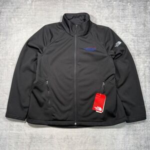 The North Face Ridgewall Softshell Jacket Womens 2XL Black WindWall Full Zip New